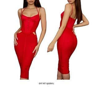 Maya Ruched Corset Dress